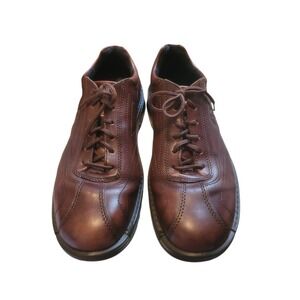 Ecco Comfort Oxfords Mens Size 11.5 M Brown Leather Streetwear Workwear